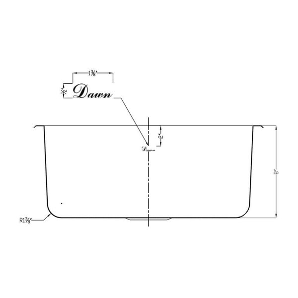 Dawn? Top Mount Single Bowl Bar Sink