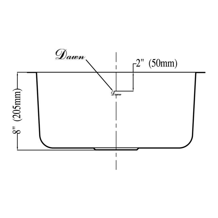 Dawn Undermount Single Bowl Sink Kitchen Concepts Usa Inc 5868