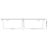 Dawn? Top Mount Double Bowl Sink with Three Pre-cut Faucet Holes