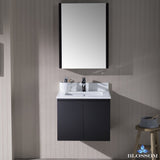 Monaco 24" Wall Mount Vanity Set with Medicine Cabinet