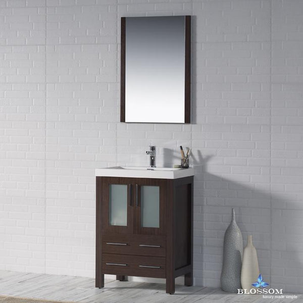Sydney 24" Vanity Set with Acrylic Top and Mirror