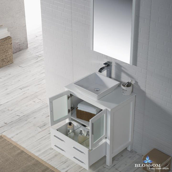 Sydney 30" Vanity Set with Vessel Sink and Mirror