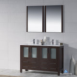 Sydney 48" Double Vanity Set with Mirrors
