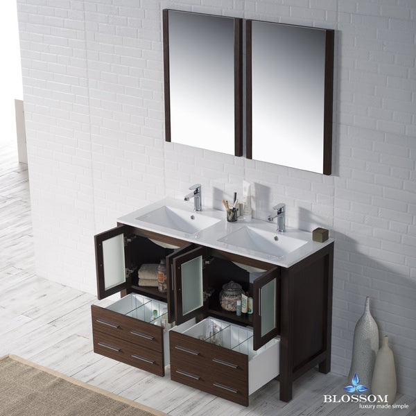 Sydney 48" Double Vanity Set with Mirrors