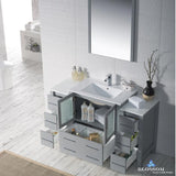 Sydney 54" Vanity Set with Double Side Cabinets