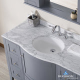 Rome 48" Vanity Set with Mirror and Wall Cabinets