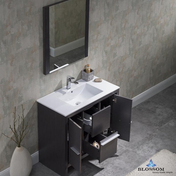 Milan 36" Vanity Set with Mirror