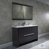 Milan 48" Double Vanity Set with Mirror