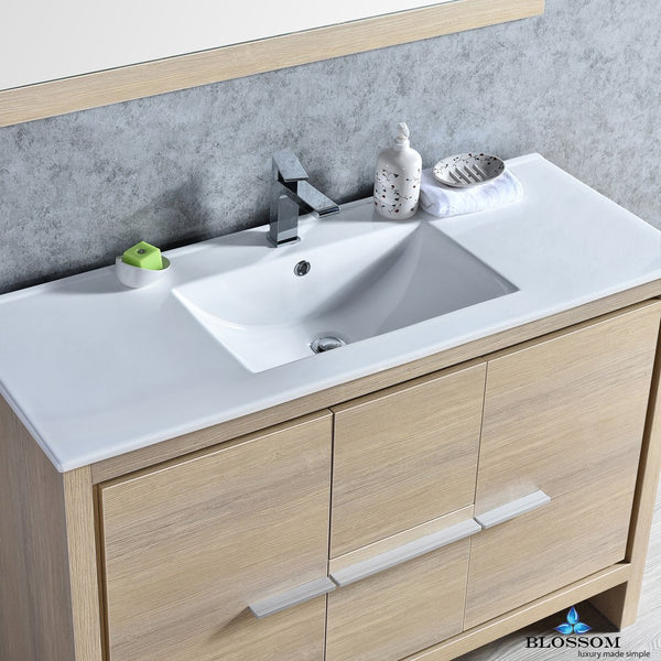 Milan 48" Vanity Set with Mirror