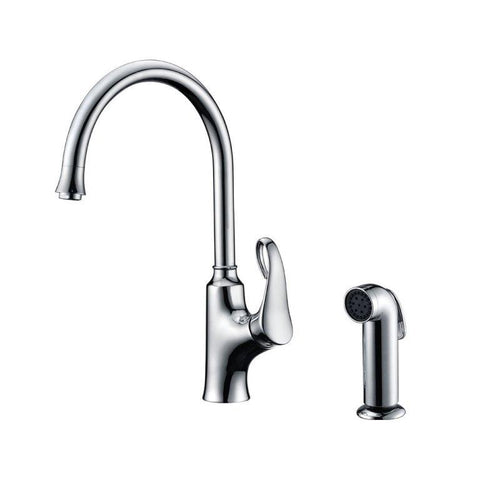 Dawn? Single-lever kitchen faucet with side-spray, Chrome