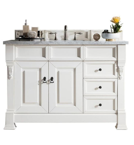 Brookfield 48" Single Cabinet w/ Drawers, Cottage White