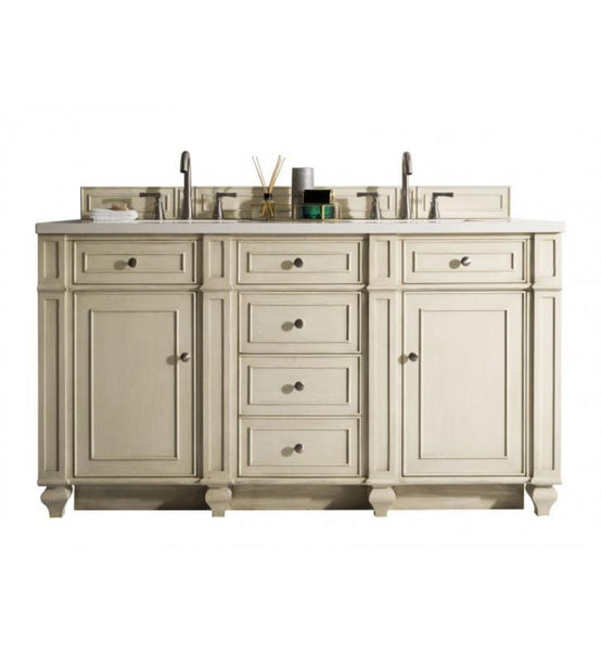 Bristol 60" Double Vanity, Vintage Vanilla