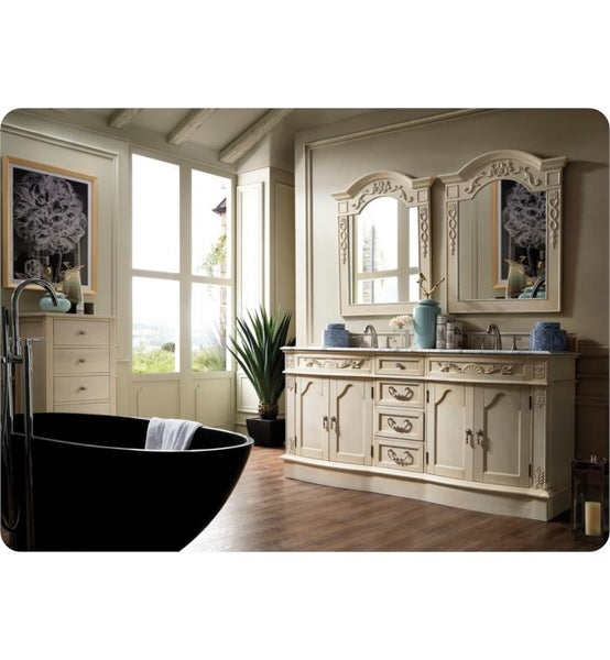 Amalfi 72" Double Vanity, Empire Gray