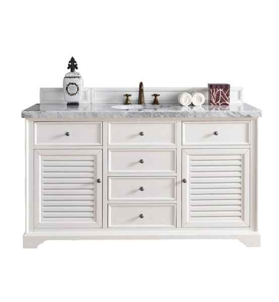 Savannah 60" Single Vanity Cabinet, Cottage White