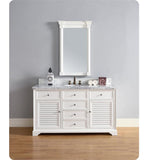 Savannah 60" Single Vanity Cabinet, Cottage White