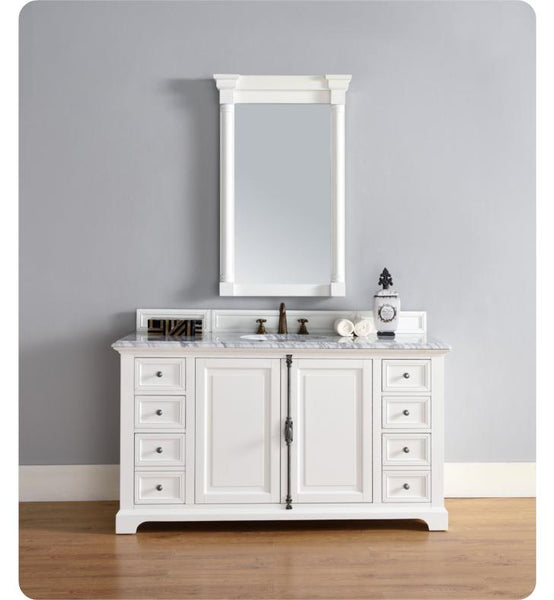 Providence 60" Single Vanity Cabinet, Cottage White