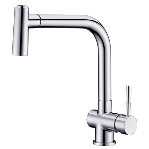 Dawn? Single-lever pull-out spray sink mixer, Chrome