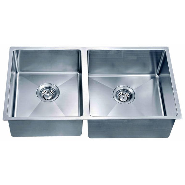 Dawn? Undermount Small Corner Radius Double Bowl Sink (Small Bowl on Left)