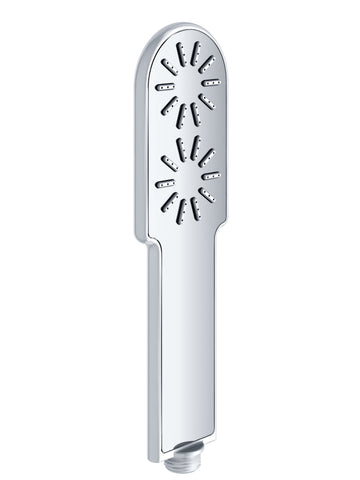 Dawn? Stainless Steel Round Hand Shower with White Lines