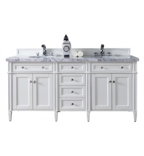 Brittany 72" Double Cabinet, Cottage White