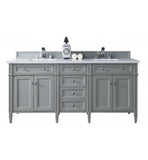 Brittany 72" Double Cabinet, Urban Gray