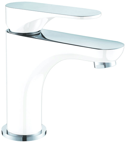 Dawn? Single-lever lavatory faucet, Chrome & White (Standard pull-up drain with lift rod D90 0010C included) 
