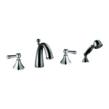 Dawn? 4-hole Tub Filler with Personal Handshower and Lever Handles, Chrome