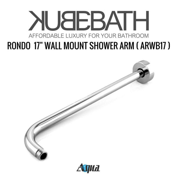 Aqua Rondo by KubeBath 17" Long Shower Head Wall Bar