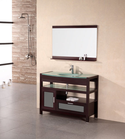 Naples 43" Single Sink Vanity Set in Cherry