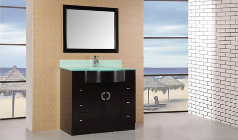 Aria 40" Single Sink Vanity Set in Espresso