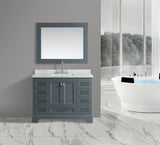 Omega 48" Single Sink Vanity in Gray