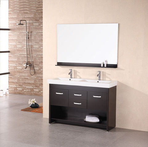 Citrus 48" Double Sink Vanity Set in Espresso