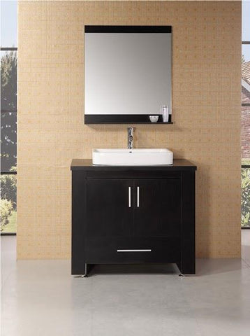 Washington 36" Single Sink Vanity Set in Espresso