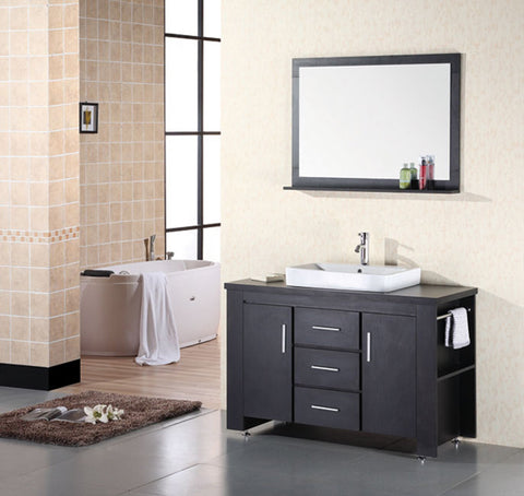 Washington 48" Single Sink Vanity Set in Espresso
