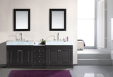 Odyssey 88" Double Sink Vanity Set with Trough Style Sinks