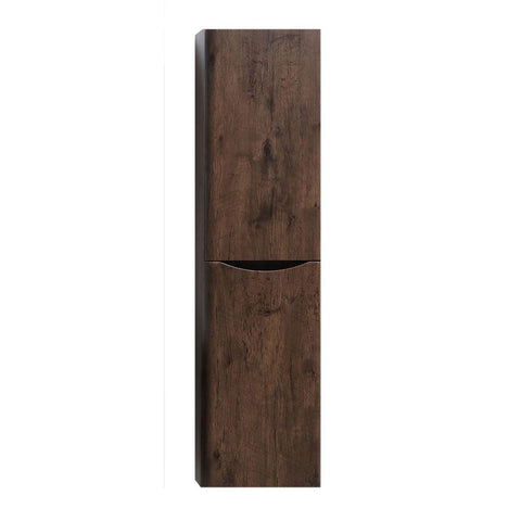 Eviva Smile 16 inch Rosewood Wall Mount Side Cabinet