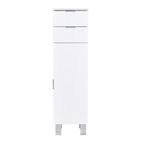 Eviva Geminis 14 inch White Free-Standing Side Cabinet