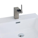 EVIVA Jaida C.? Water-fall Single Handle (Lever) Bathroom Sink Faucet (Brushed Nickel) 