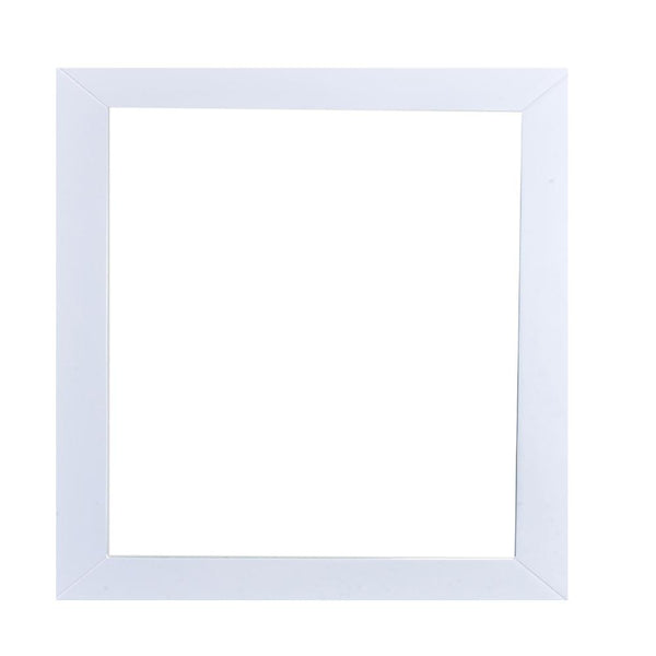 Eviva New York Bathroom Vanity Mirror Full Frame White 30X31 Wall Mount 