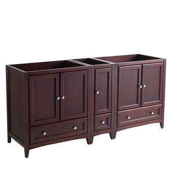 Fresca Oxford 71"-72" Mahogany Traditional Double Sink Bathroom Cabinets