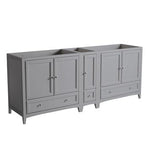 Fresca Oxford 83"-84" Gray Traditional Double Sink Bathroom Cabinets