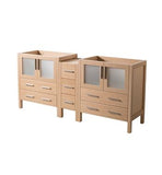 Fresca Torino 72" Light Oak Modern Bathroom Cabinets