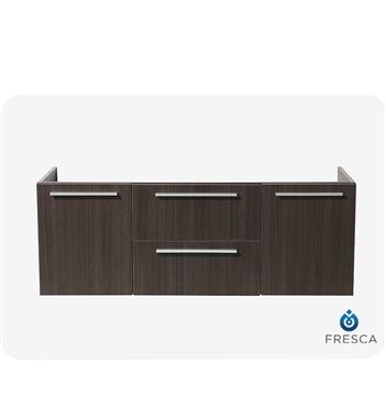 Fresca Opulento Gray Oak Modern Double Sink Bathroom Cabinet