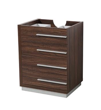 Fresca Livello 24" Walnut Modern Bathroom Cabinet