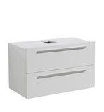 Fresca Medio White Modern Bathroom Cabinet