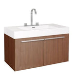 Fresca Vista 36" Teak Modern Bathroom Cabinet w/ Integrated Sink