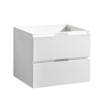 Fresca Valencia 24" Glossy White Wall Hung Modern Bathroom Cabinet 