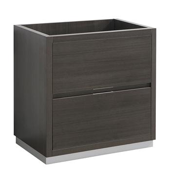 Fresca Valencia 30" Gray Oak Free Standing Modern Bathroom Cabinet 