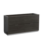 Fresca Valencia 60" Gray Oak Free Standing Double Sink Modern Bathroom Cabinet 