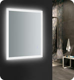 Fresca Angelo 36" Wide x 30" Tall Bathroom Mirror w/ Halo Style LED Lighting and Defogger